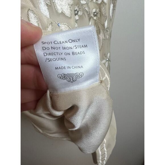 Sue Wong Nocturne Beaded Embroidered Cocktail Dress Sz. 4 - Picture 6 of 13